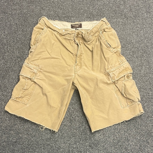 Abercrombie & Fitch Other - Abercrombie & Fitch Shorts Mens 33 Brown Khaki Vintage Fatigues Cargo Cut offs